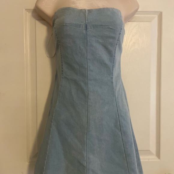 Lulus Dresses & Skirts - Lulu's Strapless Light Blue Dress